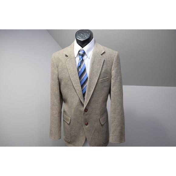 Boston Harbor Other - VTG Boston Harbor Tweed Handwoven Wool Blazer Sports Jacket Mens Sz 38 R